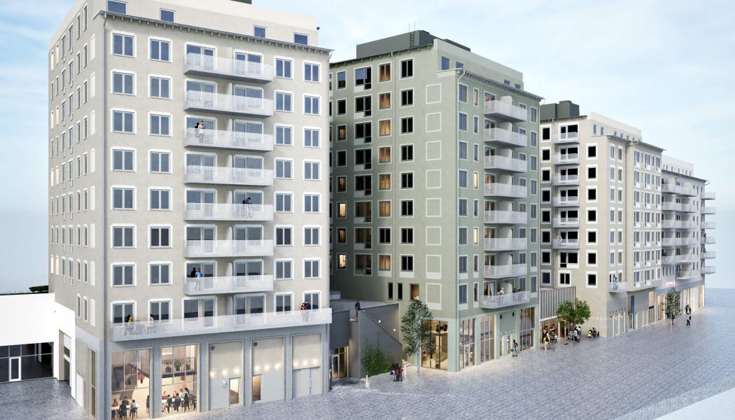 Visionen: 123 nya lägenheter.  Av: Local Architects