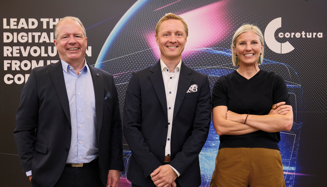 Martin Lundstedt, Johan Lundén och Karin Rådström. Foto: Volvo