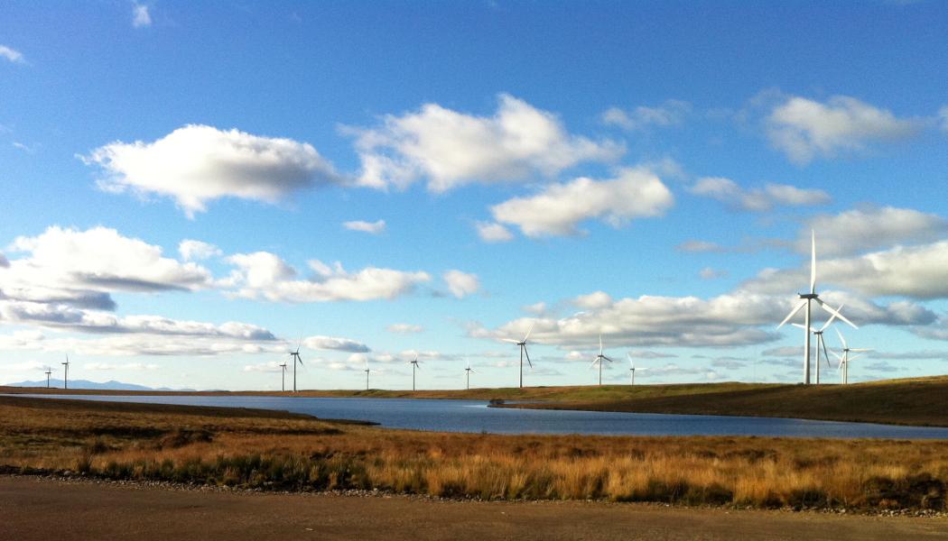Windpark i Whitelee, Skottland. Foto: Wikipedia Commons Lic. Kredit: Bjmullan 