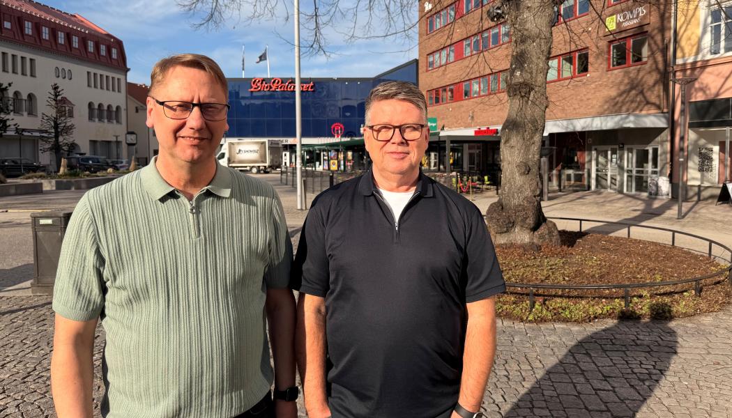 Hans Holmberg, vd på SiO Signalteknik och Håkan Jans, SIO Foto: XPartners