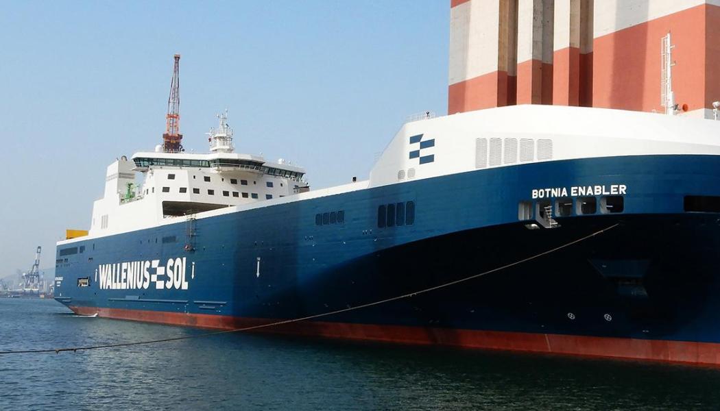 Botnia Enabler är 242 meter långt, 35,2 meter brett och har högsta finsk-svenska isklass. Foto: Wallenius Sol 