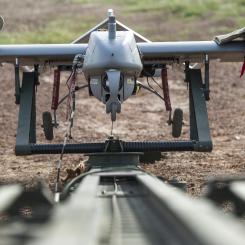 Flygande spaning genomförs med hjälp av drönare från TUAV (Tactical Unmanned Aerial Vehicle).  Pressbild: Mats Nyström/Combat Camera/Försvarsmakten