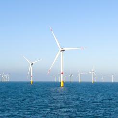 Nordsjöenergi från tyska RWE:s vindturbiner. Foto: RWE