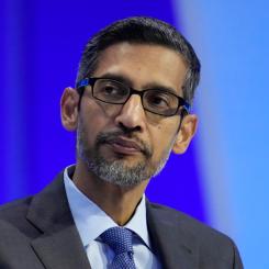 Eric Risberg/AP/TT: Sundar Pichai, vd för Google. Arkivbild.