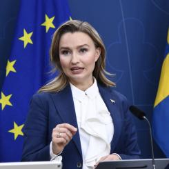 Lars Schröder/TT: Energi- och näringsminister Ebba Busch. Arkivbild.