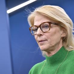 Henrik Montgomery/TT: Finansminister Elisabeth Svantesson (M). Arkivbild.