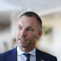 Christine Olsson/TT: Civilminister Erik Slottner (KD). Arkivbild.