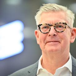 Henrik Montgomery/TT: Ericsson återfanns i toppen på OMXS30-listan. På bilden bolagets vd Börje Ekholm.