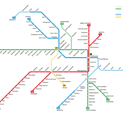 ​
På tunnelbanans linjekarta har den nya förbindelsen mellan Fridhemsplan och Älvsjö med sex nya stationer fått färgen gul.

​