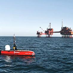 Fugro tillhandahåller obemannat ytfartyg för säkrare och mer hållbara inspektioner till havs. Foto: Fugro