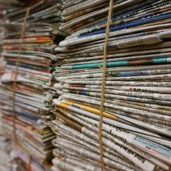 Gamla tidningar. Symbolbild. Bild: Creative Commons Lic. Kredit:Pexels