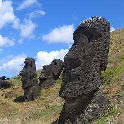 Påskön eller Rapa Nui är mest känt för sina stenstoder. Foto: Aurbina/Wikimedia Commons