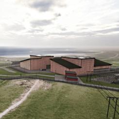 Illustration av det planerade SMR-projektet i Vardø i Norge. Bild: AFRY Ark Studio.