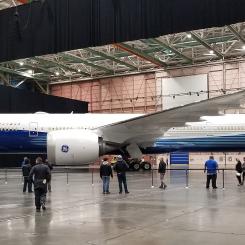 Boeing-flygplan model 777-9. Foto: Dan Nevill/Wikimedia Commons