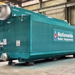 This advanced Babcock & Wilcox package watertube boiler is engineered to meet the demanding needs of industries that require high-pressure, superheated steam. Photo: Nationwide Boiler