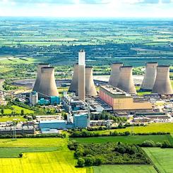Kraftverket Cottam, fotograferat innan kyltornen revs förra året. (Bild: EDF Energy)