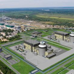 Så kan de två nya AP1000-reaktorerna komma att se ut vid bulgariska Kozloduy. Bild: Westinghouse