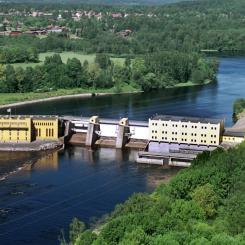 Gamla och nya Bullerforsen. Pressbild: Fortum