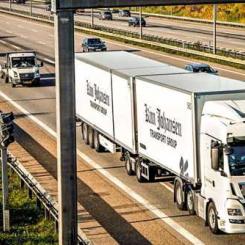 Kim Johansen Transport Group är verksamt i stora delar av Europa och har specialiserat sig på tidskritiska transporter, där godset ofta körs i skift med två förare för att minimera stillestånd. Företaget har kontor och terminaler i flera länder, däribland Danmark, Sverige, Tyskland, Frankrike och Litauen. Foto: Kim Johansen Transport Group
