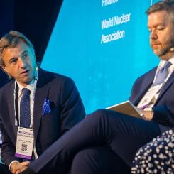 Debattdeltagare nyligen vid World Nuclear Association’s Energy Users Summit i London. Foto: World Nuclear Association
