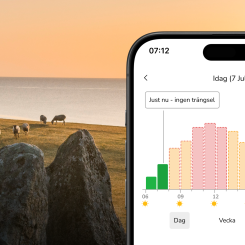 Den nya tjänsten är tänkt att lösa trängseln vid Skånes mest trafikerade naturområden. Foto: Visit Skåne