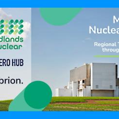 Logo för företagen som planerar kärnkraft i brittiska Midlands. Illustration: Midlands Nuclear