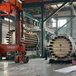 Elektrolysörer tillverkas vid fabriken i Tianjin, Kina. Det norska elektrolysörbolaget HydrogenPro har bekräftat att det har kraftigt minskat sin personalstyrka i den kinesiska verksamheten under det tredje kvartalet. Foto: HydrogenPro