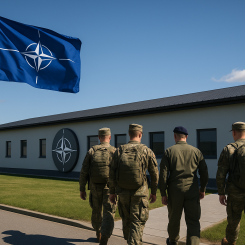 Staben blir en del av Natos kommandostruktur och bemannas centralt av NATO. Illustration: AI-genererad bild. Ej ett fotografi. Upphovsrätt © Conventus– AI-genererat innehåll. Inget av materialet får reproduceras eller användas i andra sammanhang utan skriftligt medgivande.