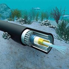 Undervattenkabel i genomskärning. Efter incidenterna i Östersjön har flera militäranalytiker pekat på att havsbottnens telekommunikation är en av de minst skyddade komponenterna i europeisk säkerhet. Störningar behöver inte vara omfattande för att få märkbara konsekvenser. Bild: NEC Corporation.