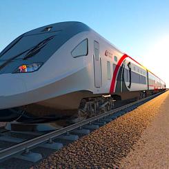 Förenade Arabemiraten är ett av de länder som kommit längst i sina egna järnvägssatsningar. Bild: Culf Railway Project /Common Space