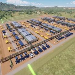 Illustration av Central Queensland Hydrogen Project (CQ-H2) i Australien. Bildkälla: CQH project.