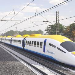 Rail Baltica medfinansieras av Europeiska unionen via instrumentet Connecting Europe Facility. Projektet ses som en nyckelkomponent i EU:s mål om ett hållbart och sammanhängande transportnät över medlemsländerna. Illustration: Rail Baltica