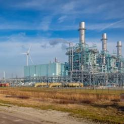 RWEs gaseldade kraftverksområde Magnum i Eemshaven, Nederländerna.
Foto: RWE