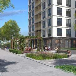 Planområdet omfattar fastigheten Bagartorp 18, som ägs av Signalisten, samt delar av de kommunala fastigheterna Bagartorp 17 och Järva 2:9. Pressbild: Solna stad
