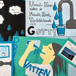 Eleverna lyfter kranvattnets kvalitet Foto: Vakin