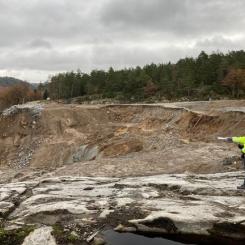 Skredområde E6 Foto: Trafikverket