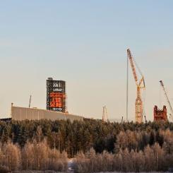 Byggarbetsplatsen för Stegras projekt i Boden. Foto: Stegra