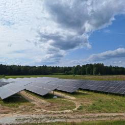 Solparken Tången där elen till elköpsavtalet produceras. Pressbild: Svea Solar