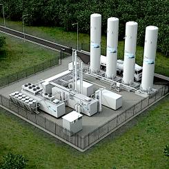 Anläggningen levereras i ett containerformat och kräver inga nya byggnader. Den är utvecklad för att sömlöst kunna integreras med Wärtsiläs övriga system för biogasuppgradering, men fungerar även med andra lösningar och kan installeras i befintliga anläggningar. Bild: Wärtsilä